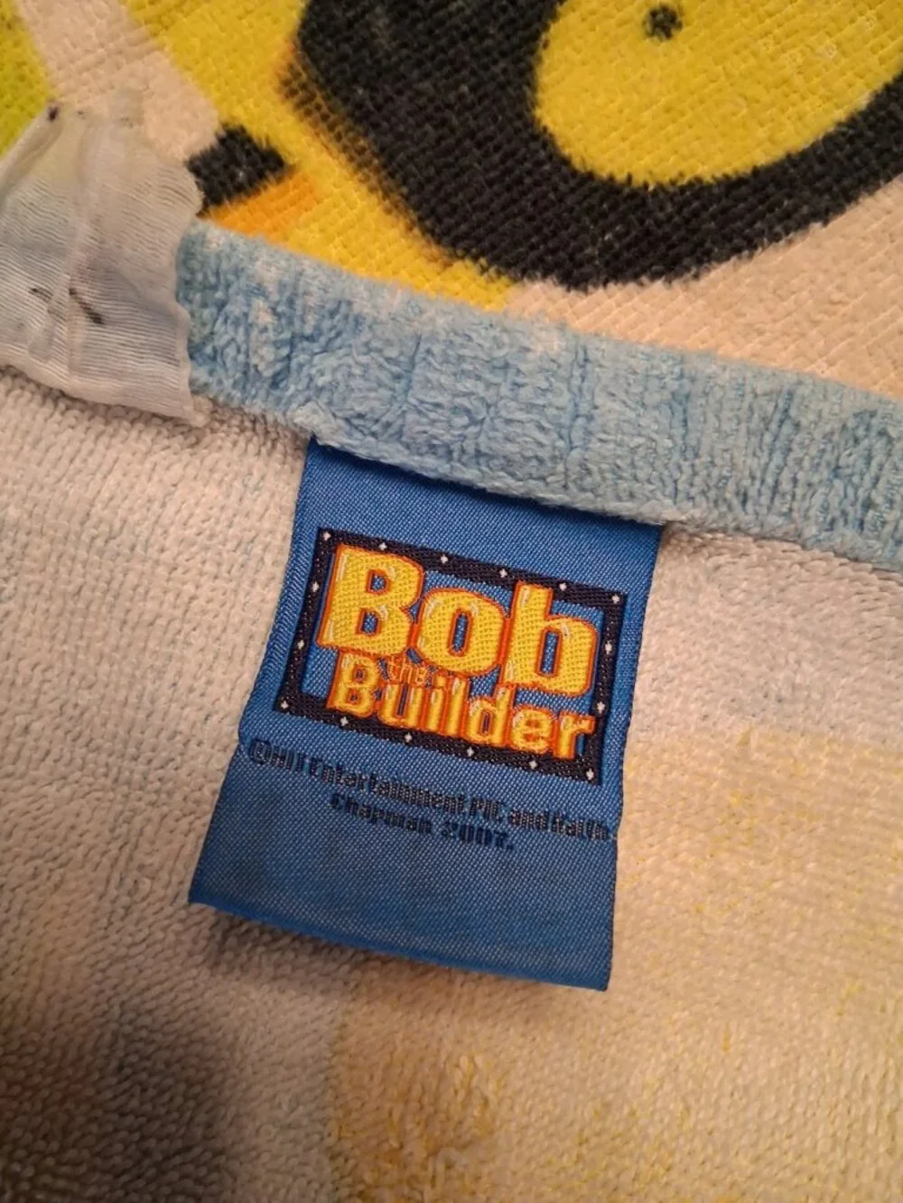 Vintage Bob the Builder Beach Swim Bath Towel 2007 Colorful